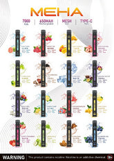 MEHA XBAR 小黑條 7000 Puffs 一次性電子煙